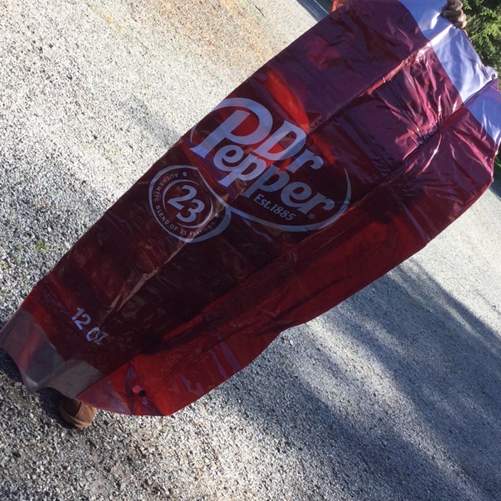 Vintage DR PEPPER memorabilia blow up can mancave Father’s Day
